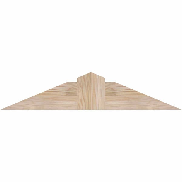 Ekena Millwork Portland Smooth Timber Gable Bracket, Douglas Fir, 36"W x 7"H x 1 1/2"D x 5 1/2"F, 5/12 Pitch GBW036X07X0206POR00SDF - main